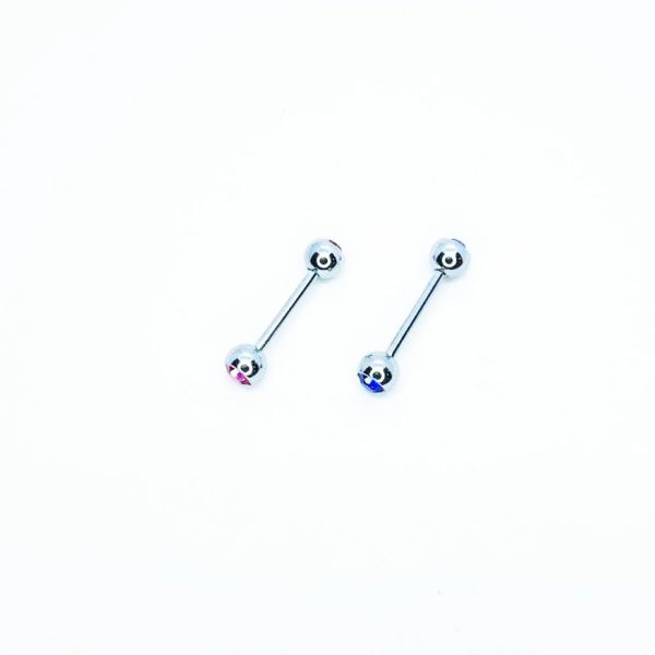 Pack X 10 Barbell Acero piedras 14G