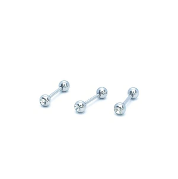 Pack x 10 Barbell Short Acero piedra 16G