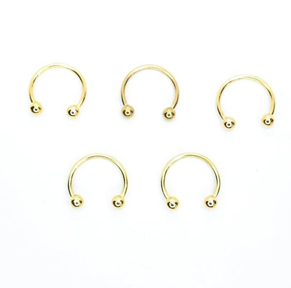 Pack x 10 Circular acero An. dorado 16G