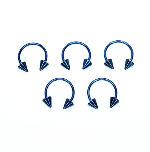 Pack x 10 Circular acero An. azul 16G