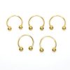 Pack x 10 Circular acero An. dorado 16G