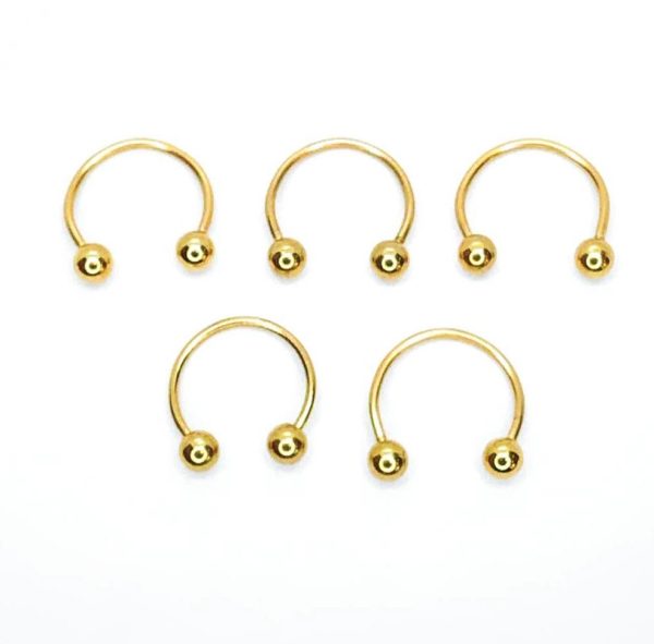 Pack x 10 Circular acero An. dorado 16G