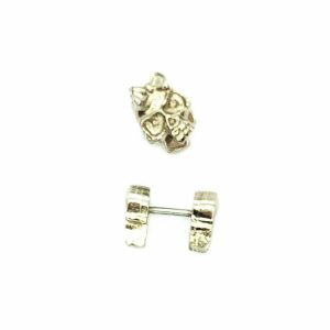 Pack x 10 Falsa expansión Skull acero 16G