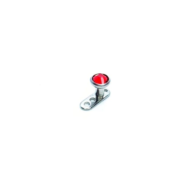 Pack x 5 Dermal Anchor titanio piedras 1.5mm