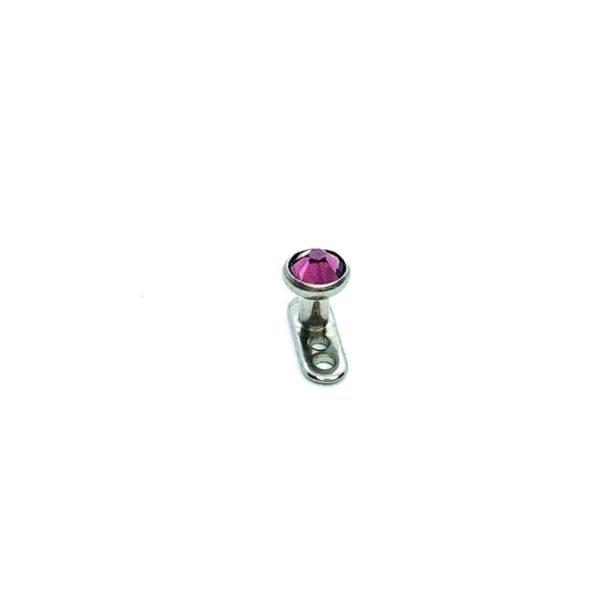 Pack x 5 Dermal Anchor titanio piedras 1.5mm