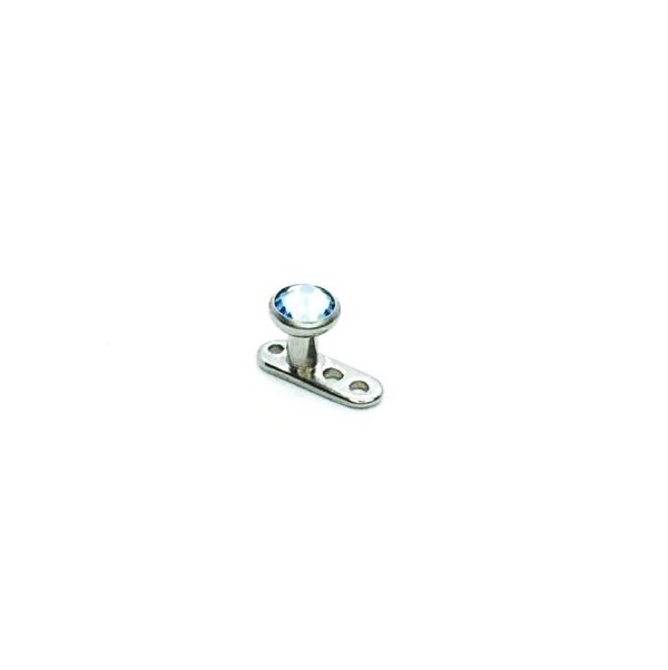 Pack x 5 Dermal Anchor titanio piedras 1.5mm