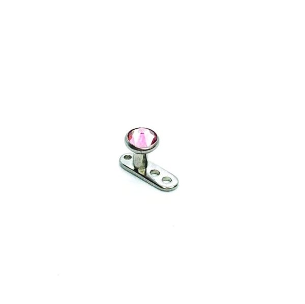 Pack x 5 Dermal Anchor titanio piedras 1.5mm