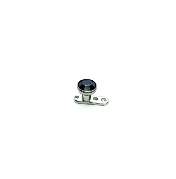 Pack x 5 Dermal Anchor titanio piedras 1.5mm