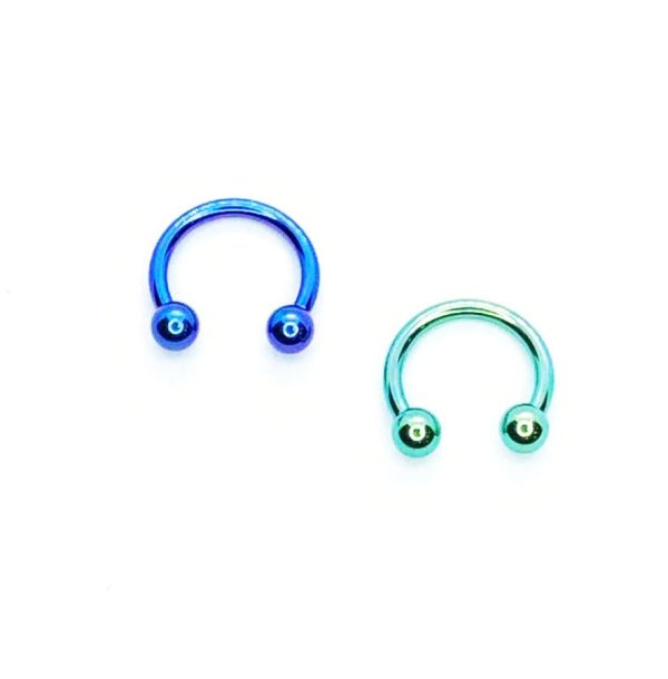 Pack x 5 Barbell circular titanio 16G