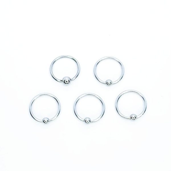 Pack X 10 Bar Closure Ring Acero Quirúrgico 16G