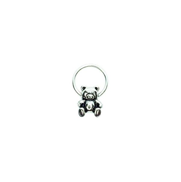Bar Closure Ring acero Oso 14mm 16G