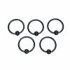 Pack X 10 Bar Closure Ring Acero Quirúrgico An. Negro 14G
