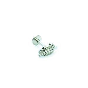 Labret acero pluma 9mm 16G