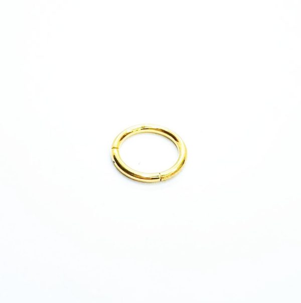 Clicker piercing titanio An. dorado 10mm 16G