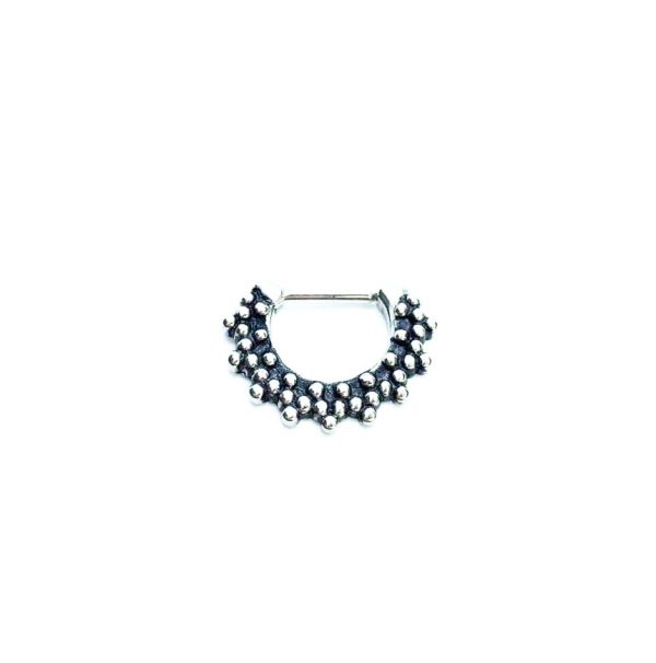 Clicker daith piercing borlas acero 16mm 16G