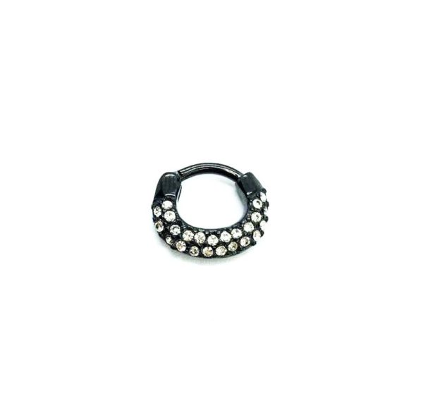 Clicker daith piercing piedras acero 13mm 16G