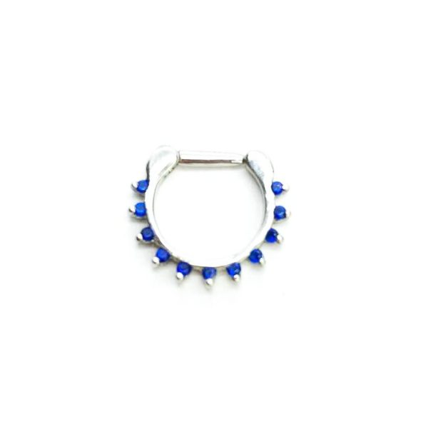 Clicker daith piercing piedras acero 17mm 16G