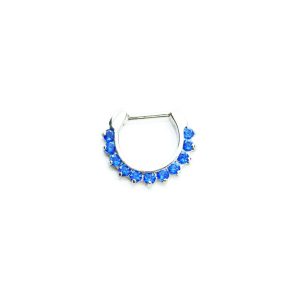 Clicker daith piercing piedras acero 16mm 16G