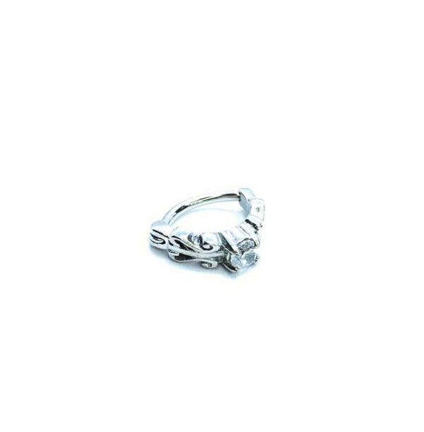 Clicker daith piercing piedra acero 12mm 16G