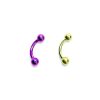 Barbell curvo titanio titanio 12mm 16G