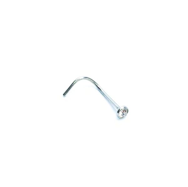Nostril curvo titanio 12mm 20G
