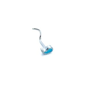 Nostril curvo acero 10mm 18G